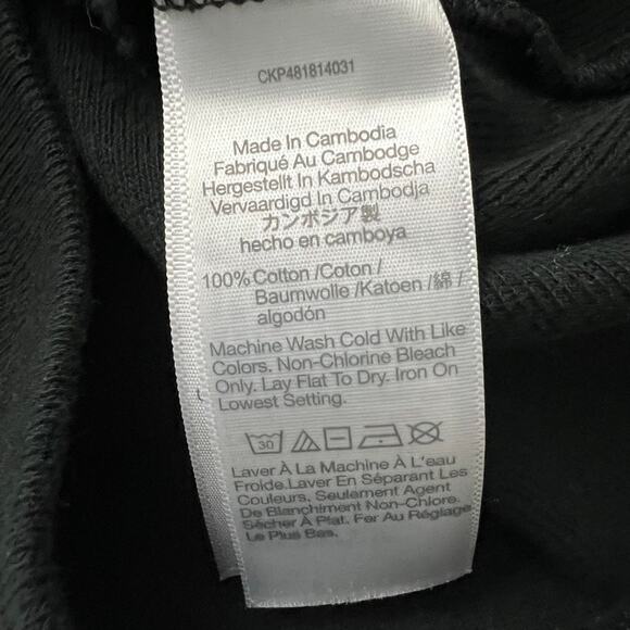 Madewell Ribbed Zip Front Tee Black Women Size Small - Picture 10 of 10